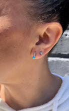 Load image into Gallery viewer, Gemstone Bar Stud Earrings